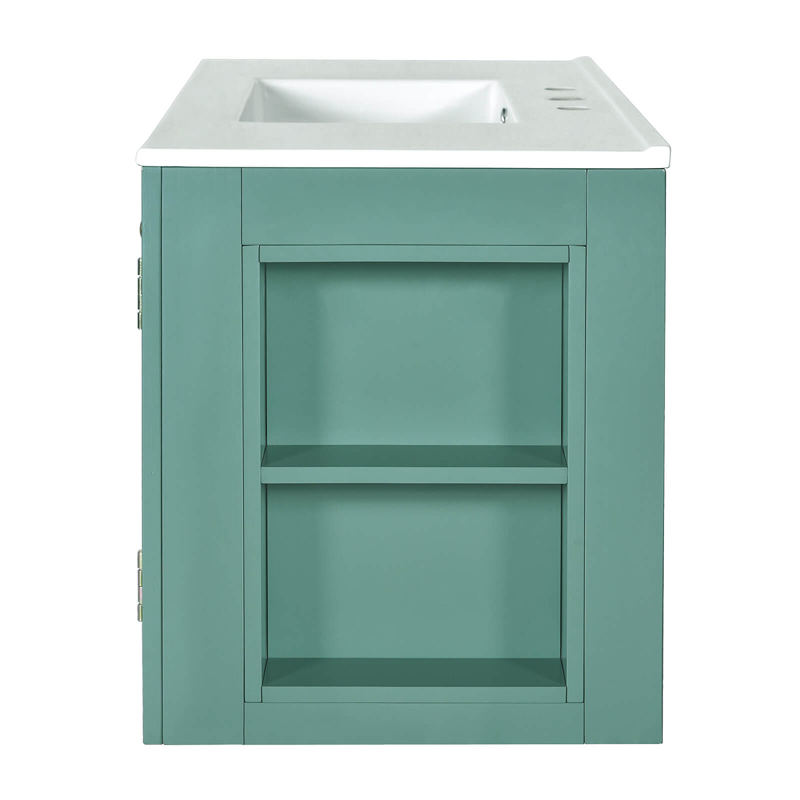 Easy to Clean Wall Mounted Vanity with Moisture Resistant Surface