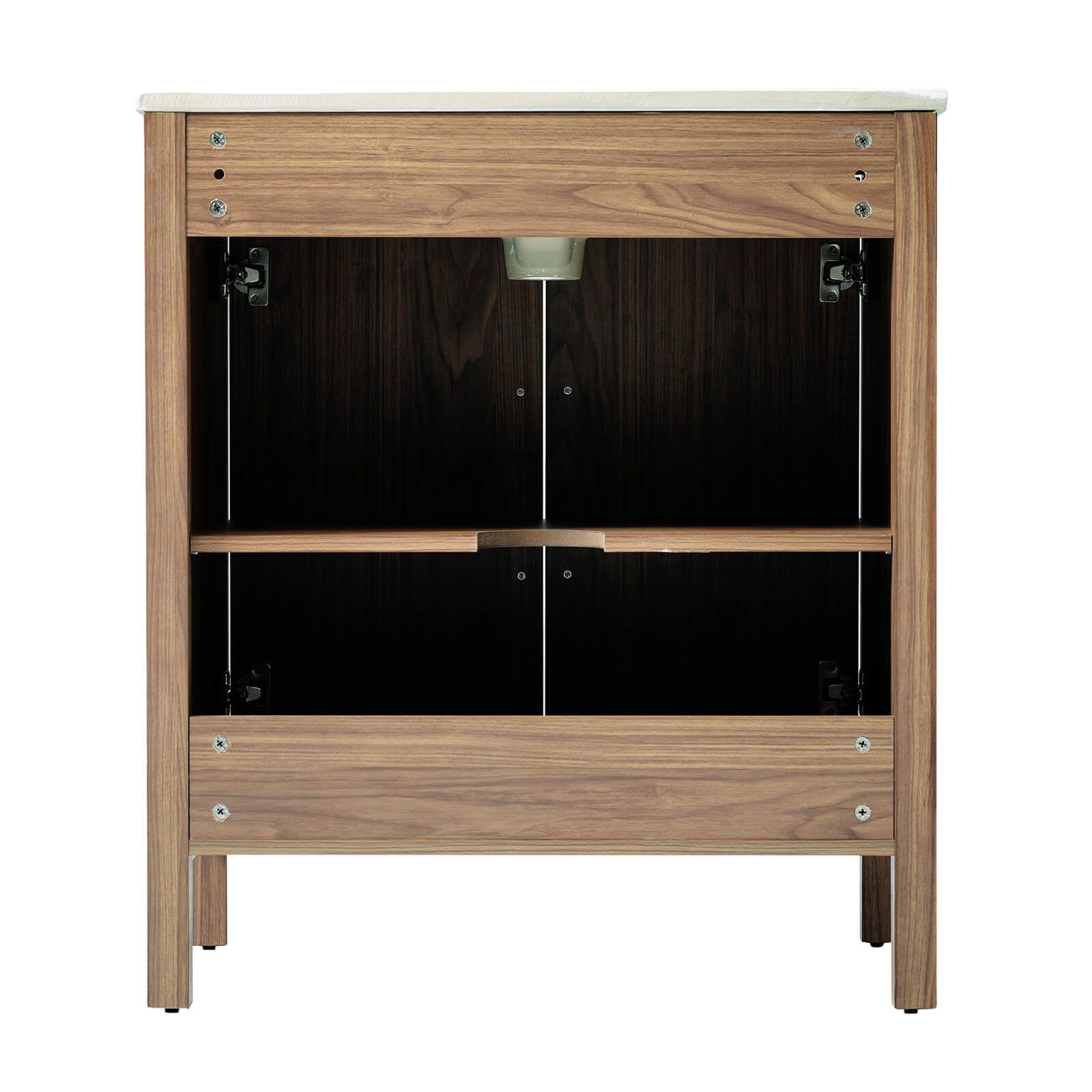 30" Floor Standing Wood Finish Bathroom Vanity