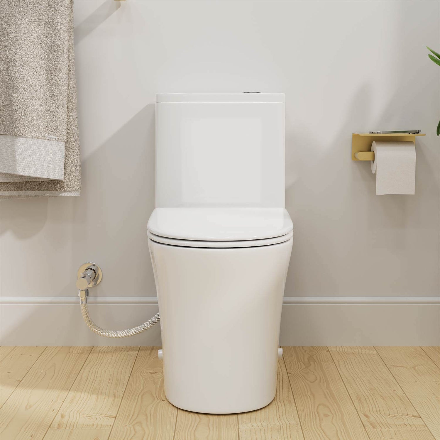 Energy saving dual flush toilet for contemporary bathrooms