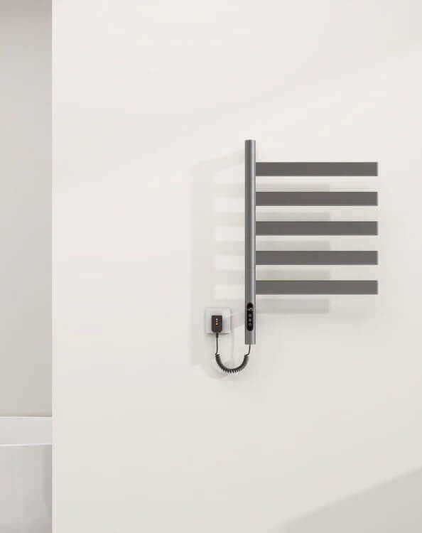 Flat 5-Bar Bathroom Heated Towel Rack