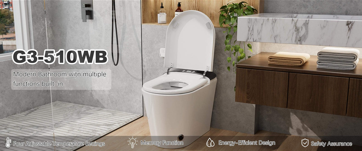 Fully automatic smart toilet with heated seat - G3-510WB