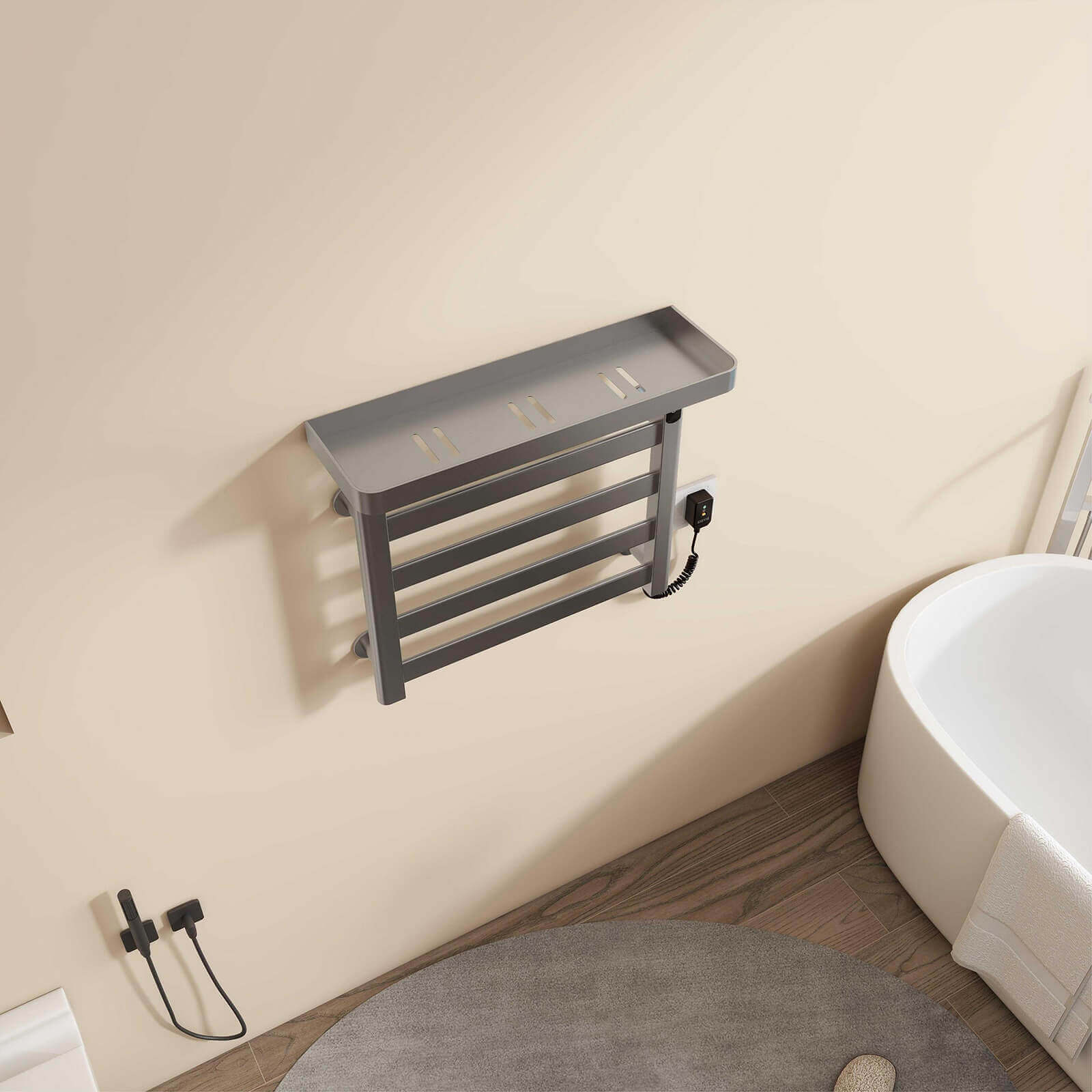 G50 Heated Towel Rack timer setting for personalized use