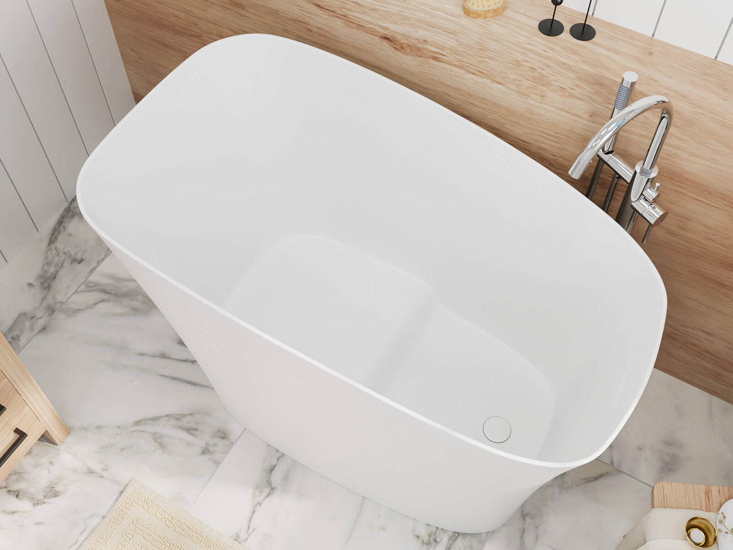 G8-1136W51 Solid Surface Bathtub