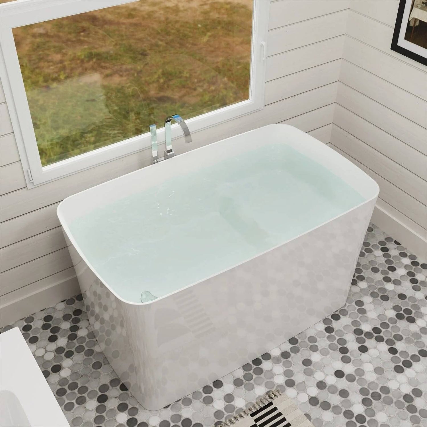 Giving Tree Home's best-selling freestanding seated bathtub