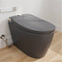 Gray Smart Bidet Toilet with Auto Open Lid