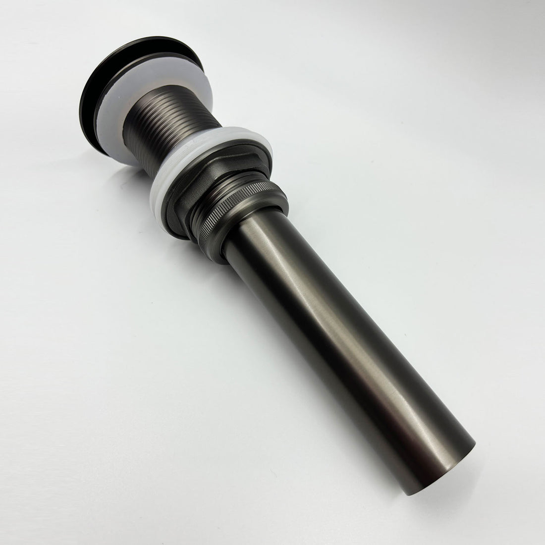 Gunmetal Bathroom Sink Pop Up Drain in Stainless Steel