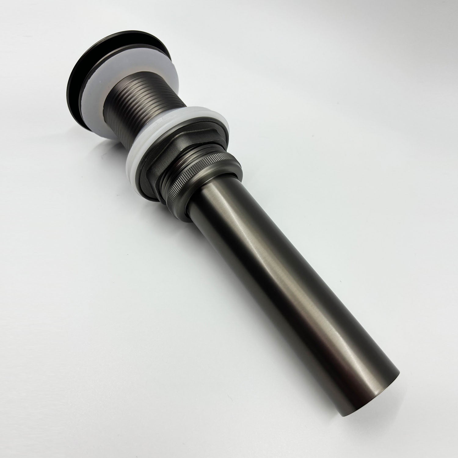 Gunmetal Bathroom Sink Pop Up Drain in Stainless Steel