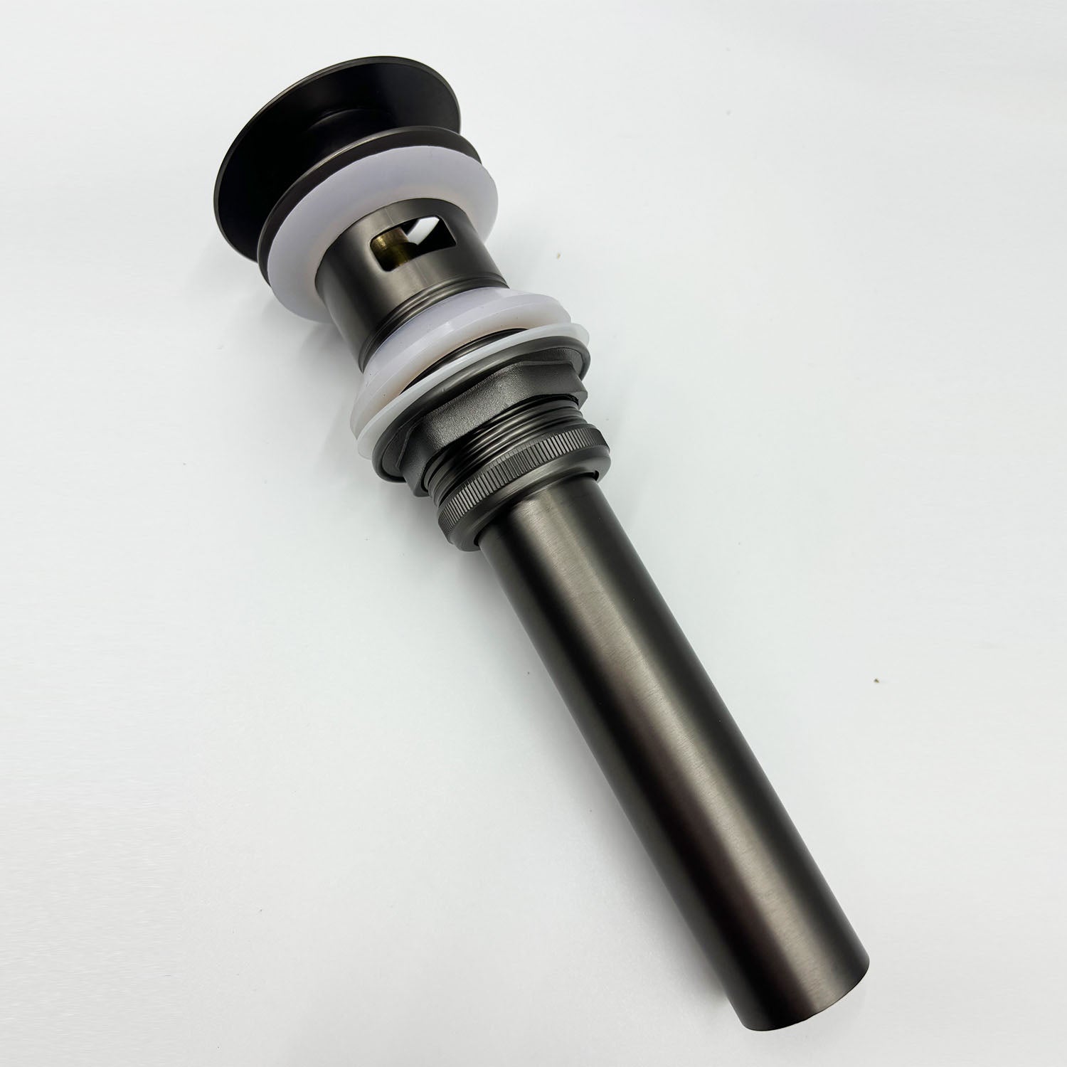 Gunmetal Bathroom Sink Pop Up Drain with Overflow