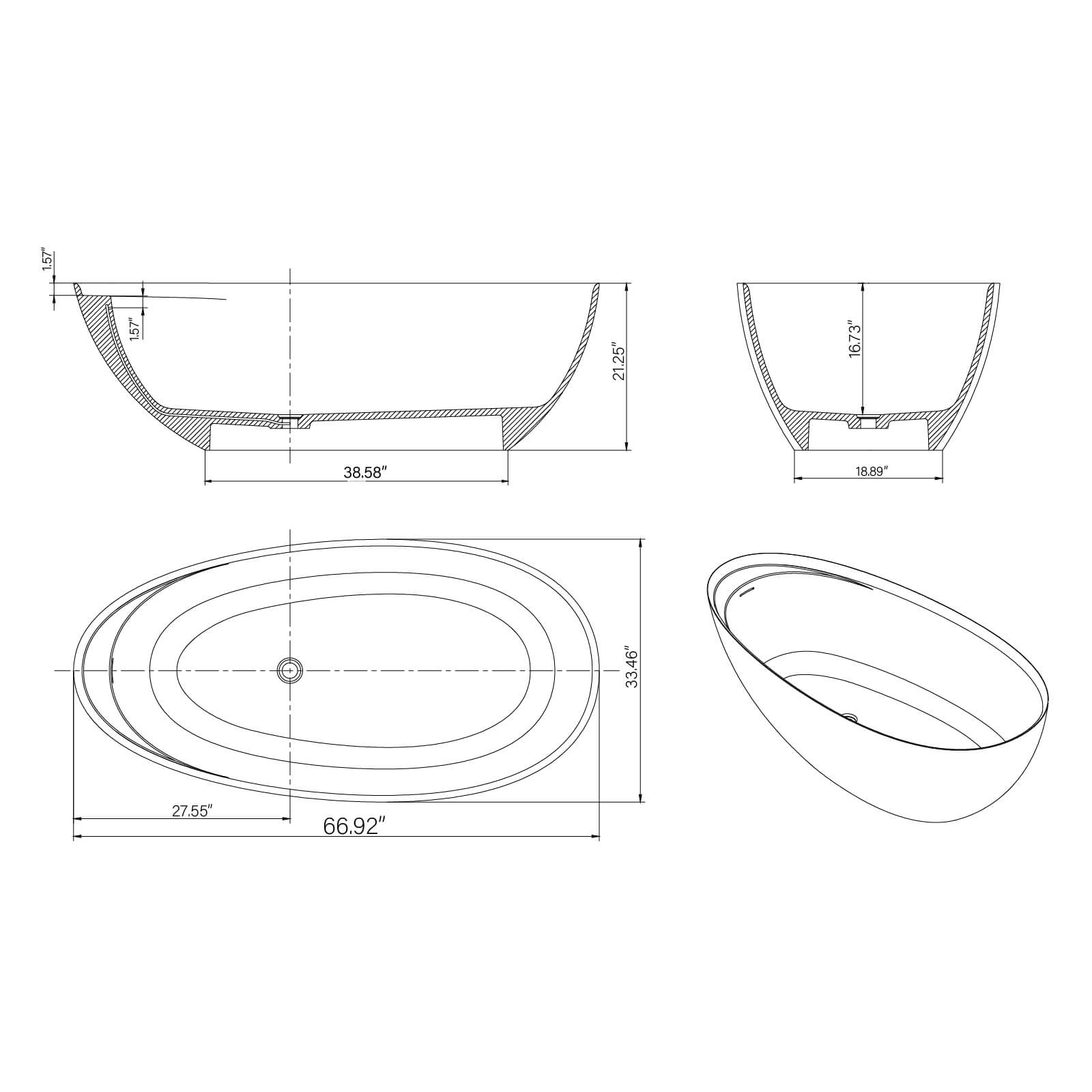 HA1042 67MV Dimensions and Specifications