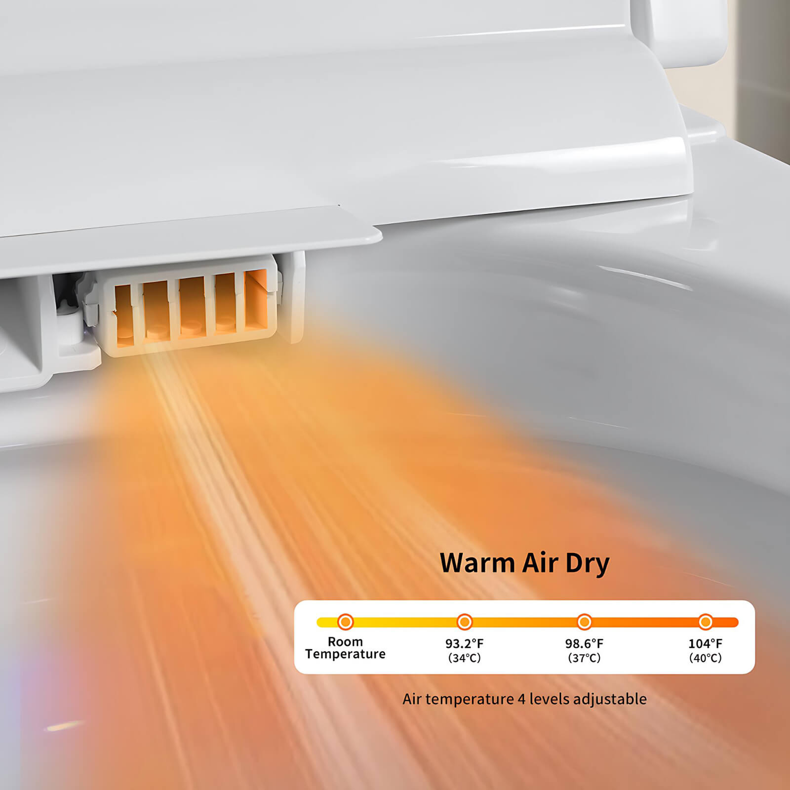 Heating system of the S21 G smart toilet