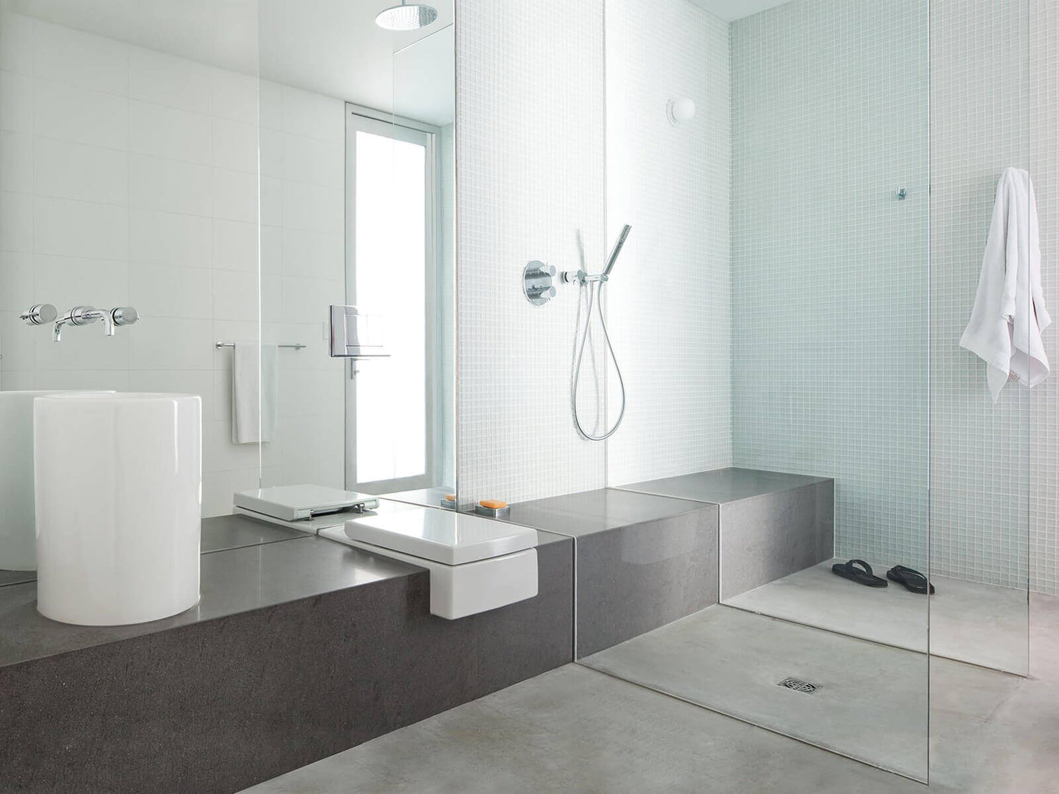 Hide the toilet embedded stone bench