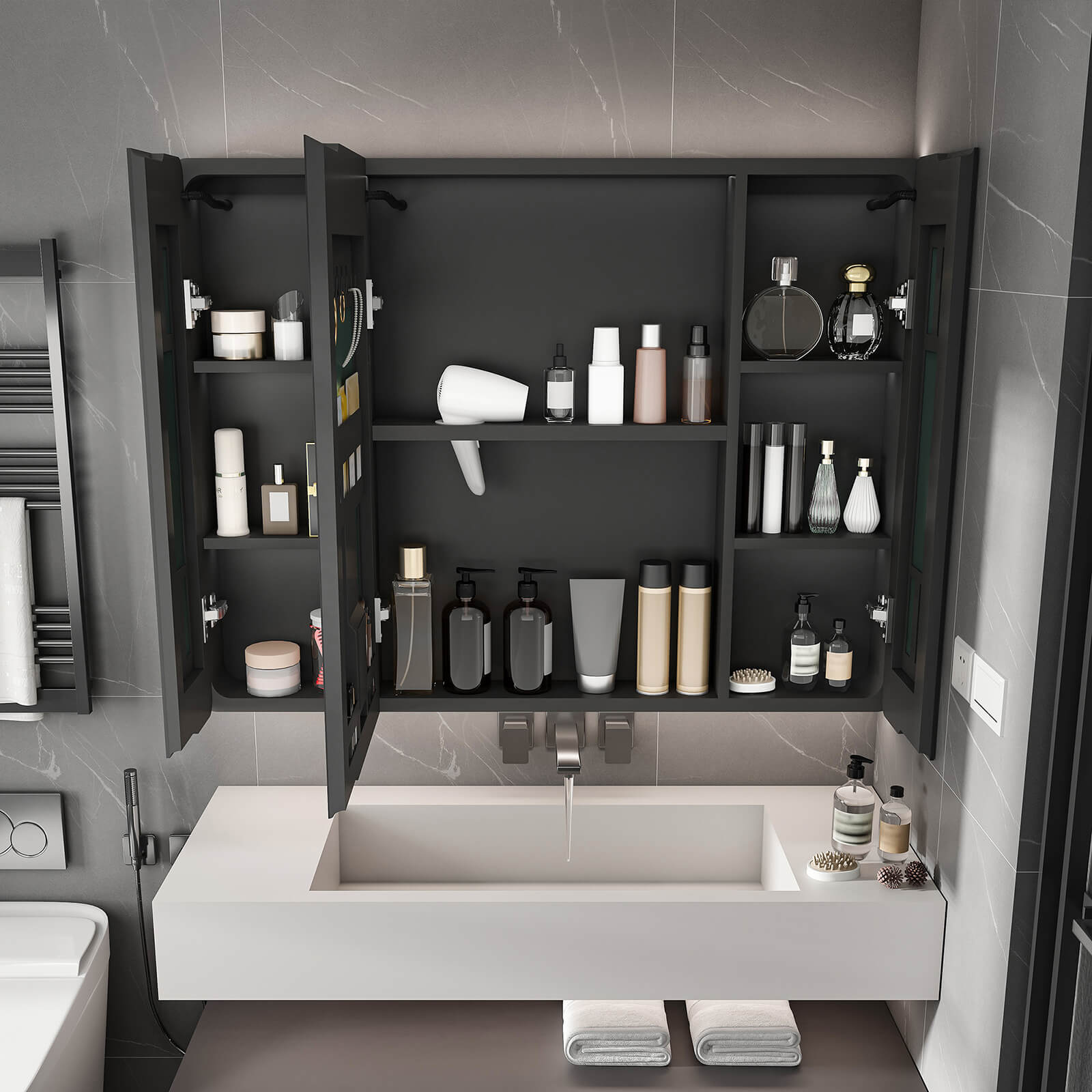 35" x 28" LED Medicine Cabinet with Defogger