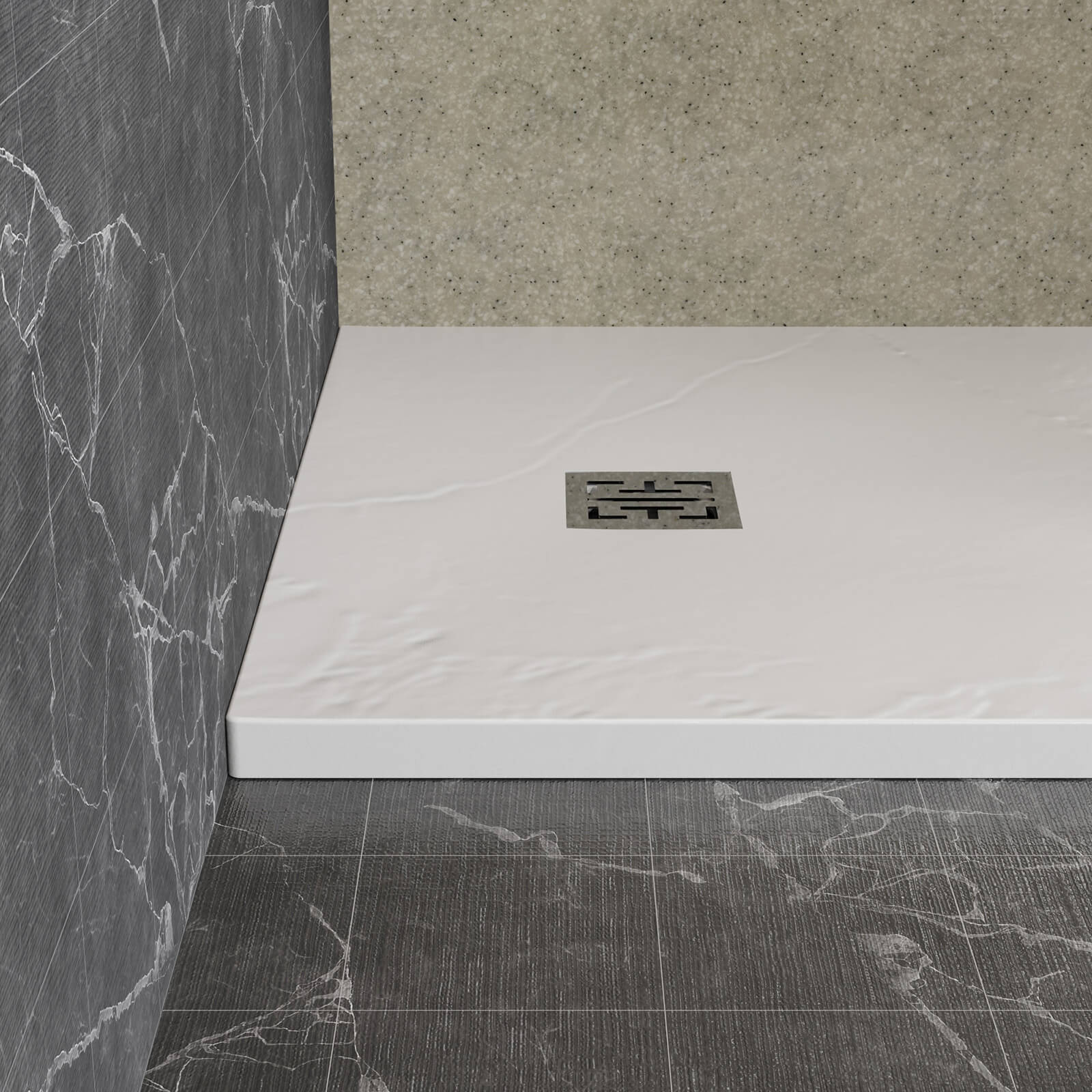 High quality acrylic and ABS construction 32x48 shower pan with non slip surface