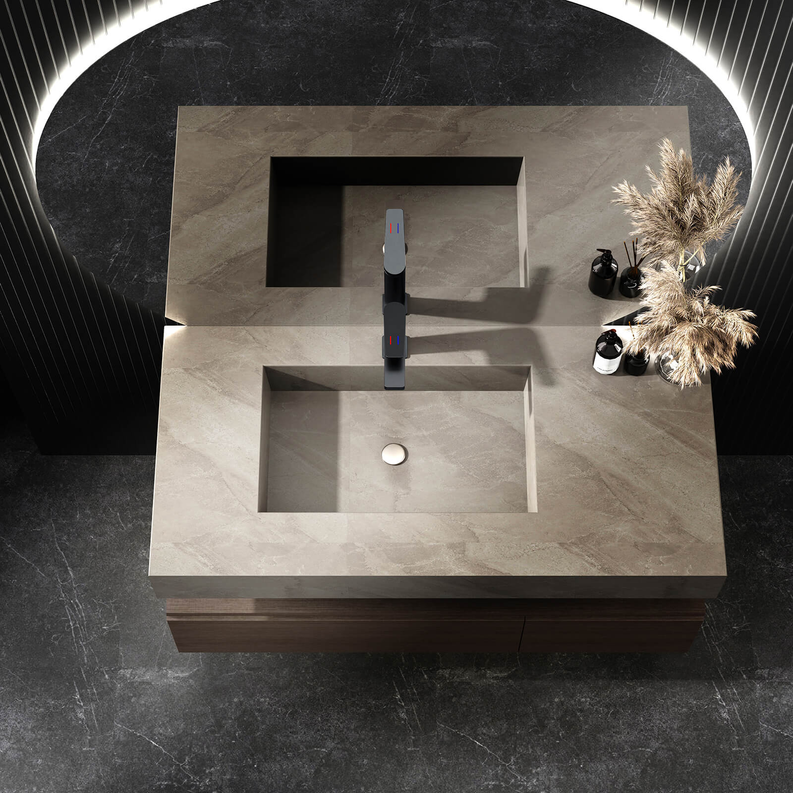 High quality brass matte black faucet with corrosion resistant finish