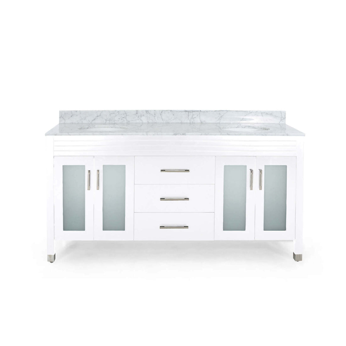 High-quality 72-inch solid wood vanity for modern bathroom design