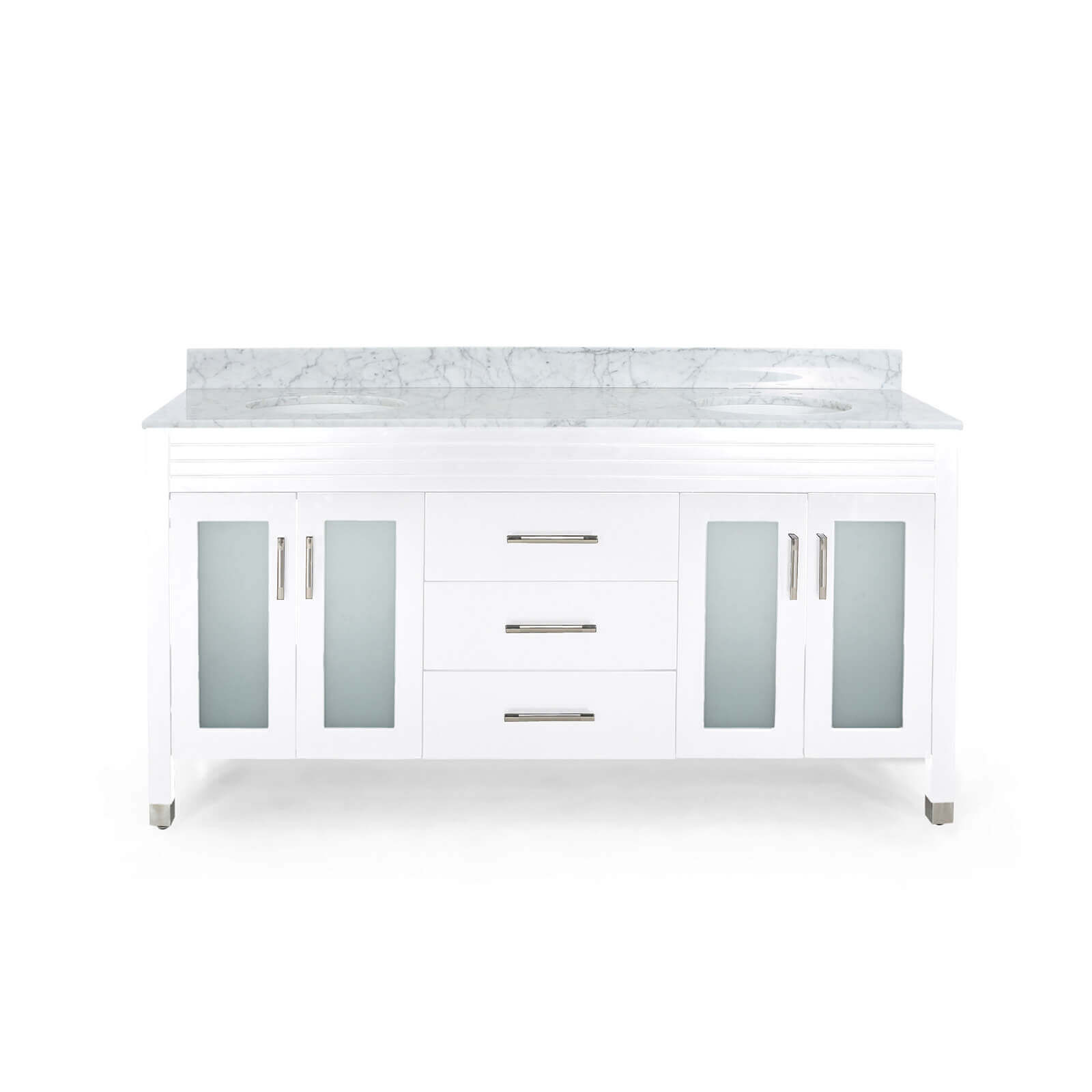 High-quality 72-inch solid wood vanity for modern bathroom design