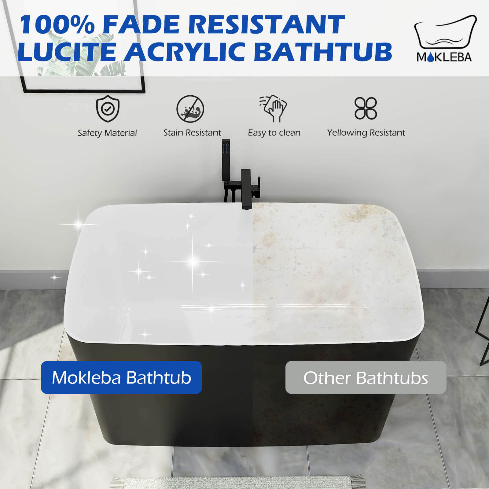 Japanese style small size deep soaking bathtub