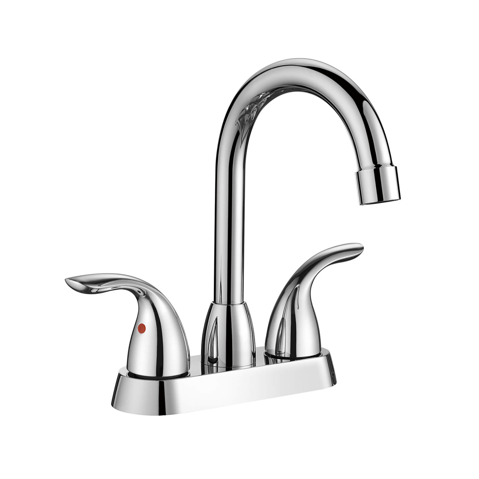 Leak proof deck mounted faucet with durable ceramic cartridge