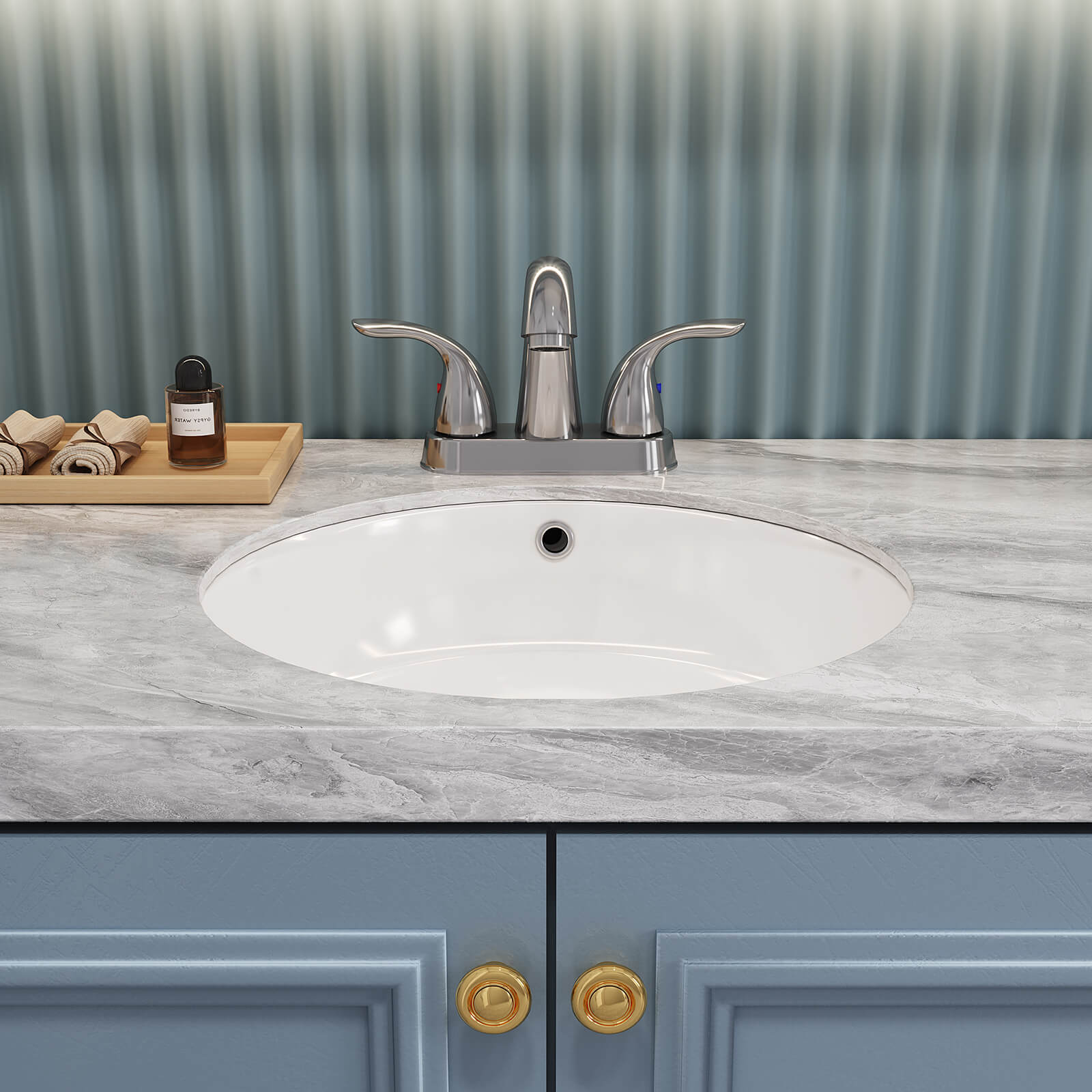 Low Arc Chrome Bathroom Faucet with Durable Stainless Steel Body