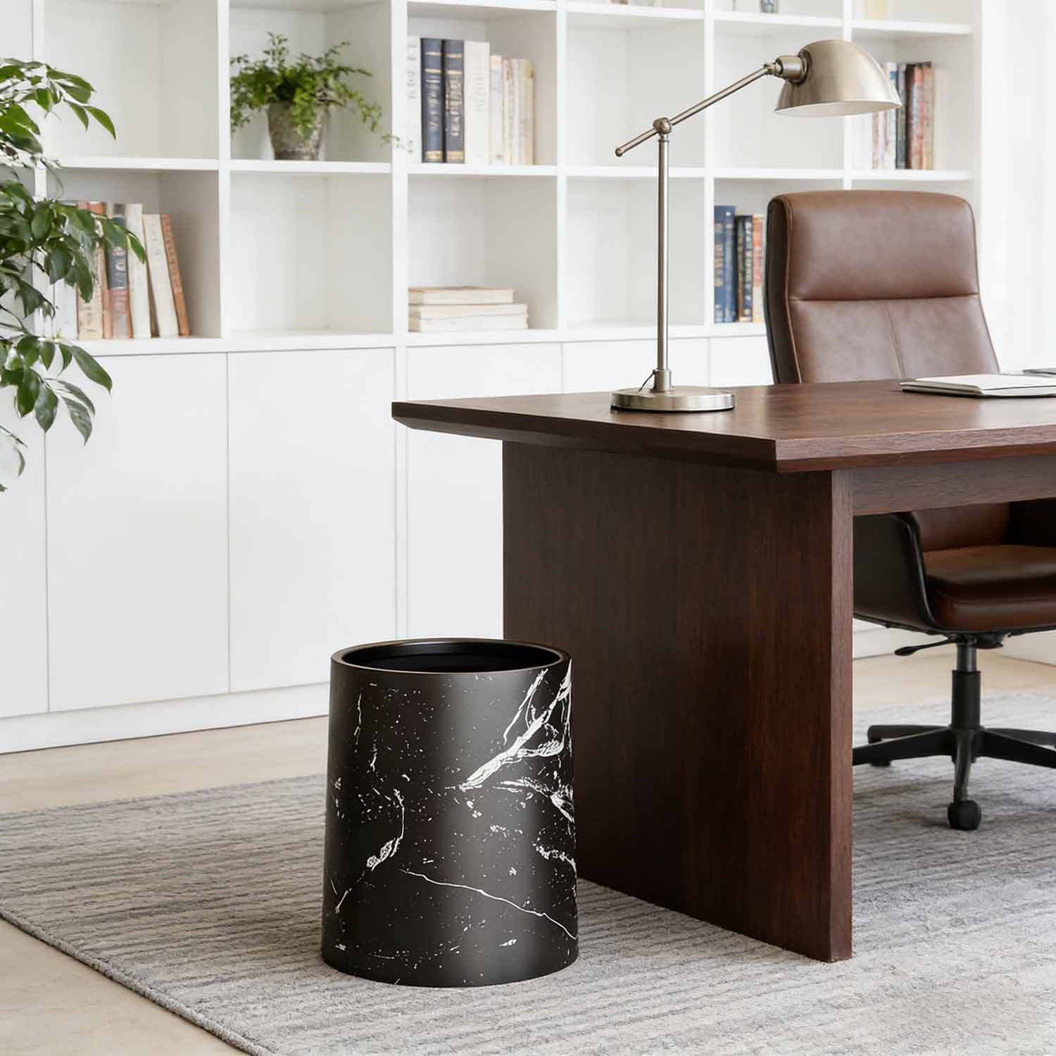 Marble waste bin for kitchen and guesthouse