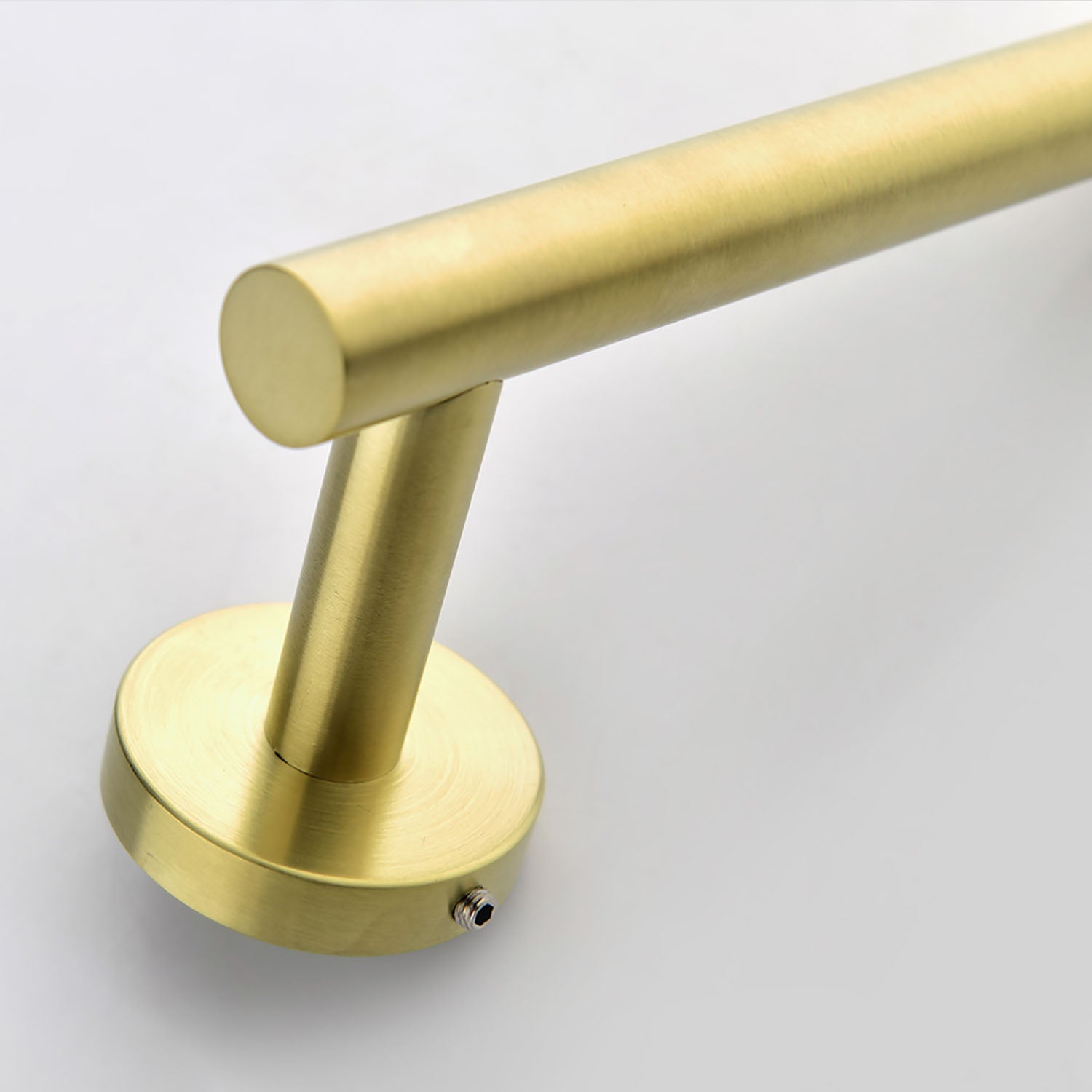 Minimalist Brushed Gold Bathroom towel rack base