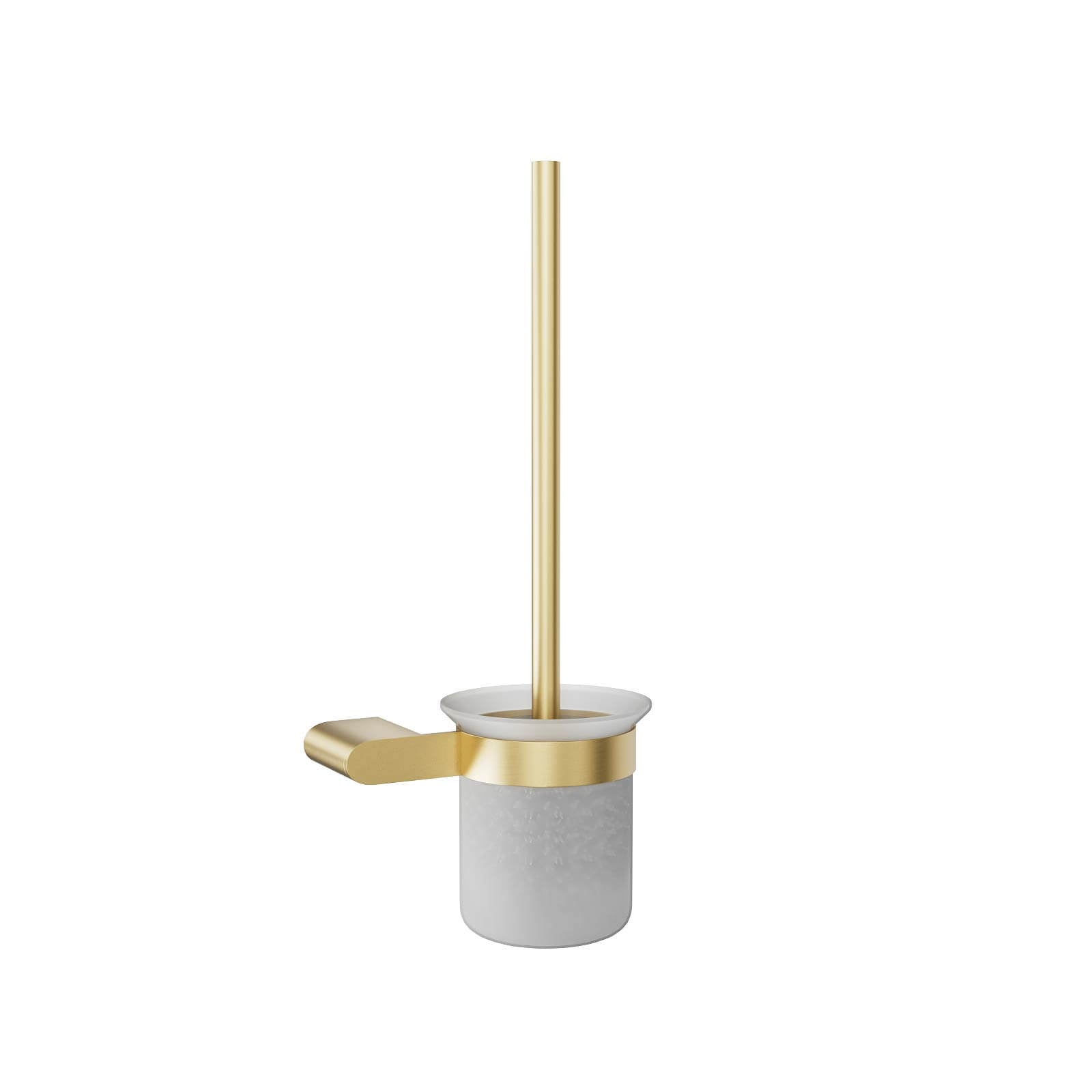 Modern bathroom toilet brush holder mounted on wall