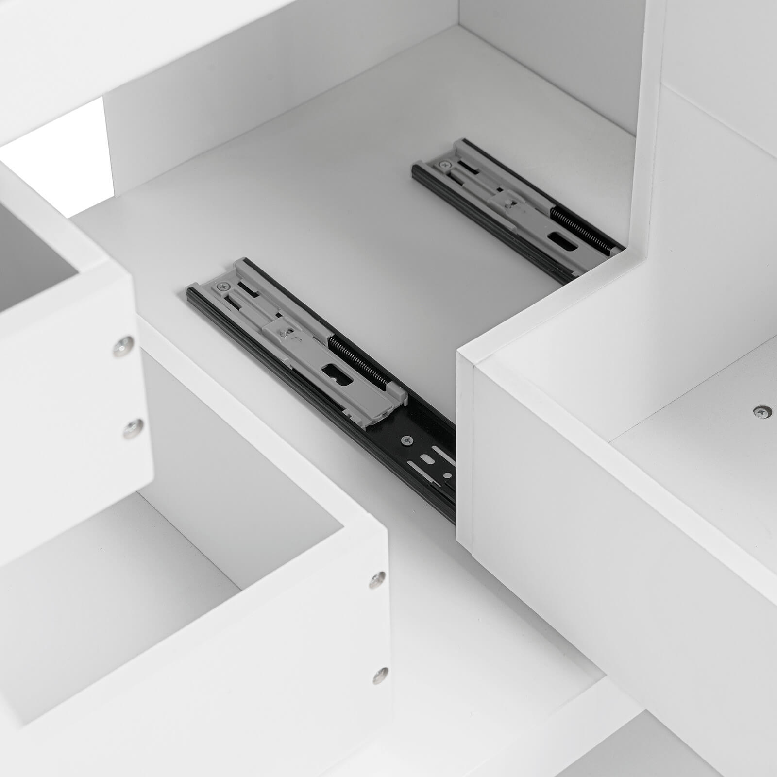 Moisture resistant MDF and solid wood construction cabinet