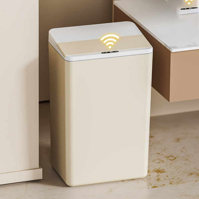 Motion-sensor-collapsible-smart-trash-can-in-kitchen