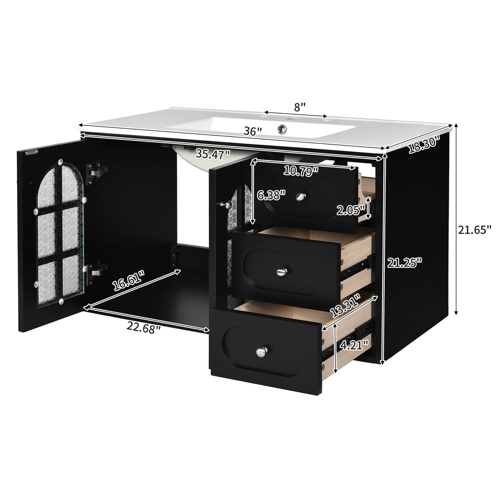 N710GTP198681B Bathroom Vanity Dimensions Specifications