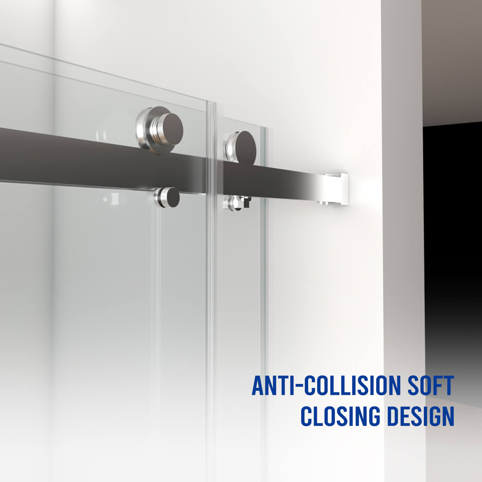 Quiet glide roller system for bypass door