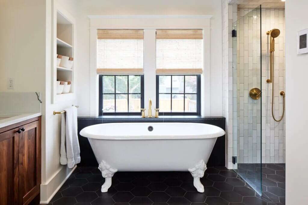 Renovate your bathroom with a claw-foot soaking tub