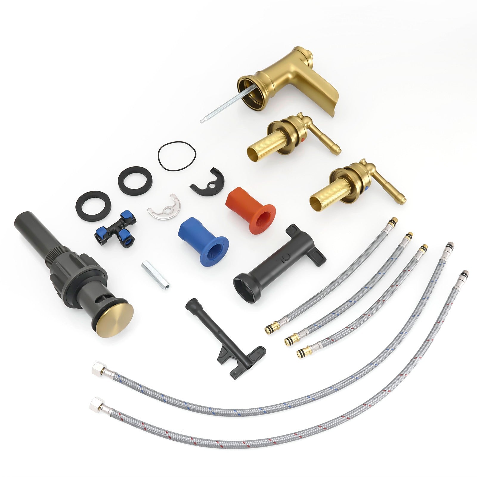 Retro 8" Waterfall Faucet Parts Gold