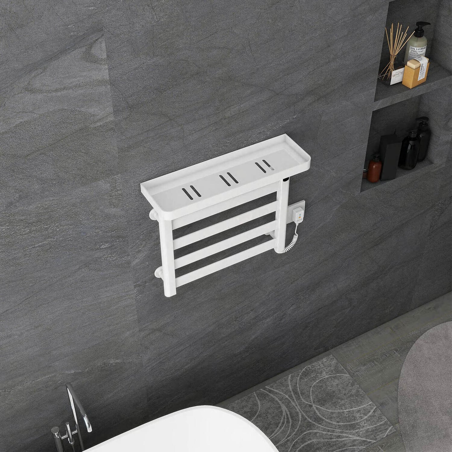 Safety features of G50 towel rack with leakage protection