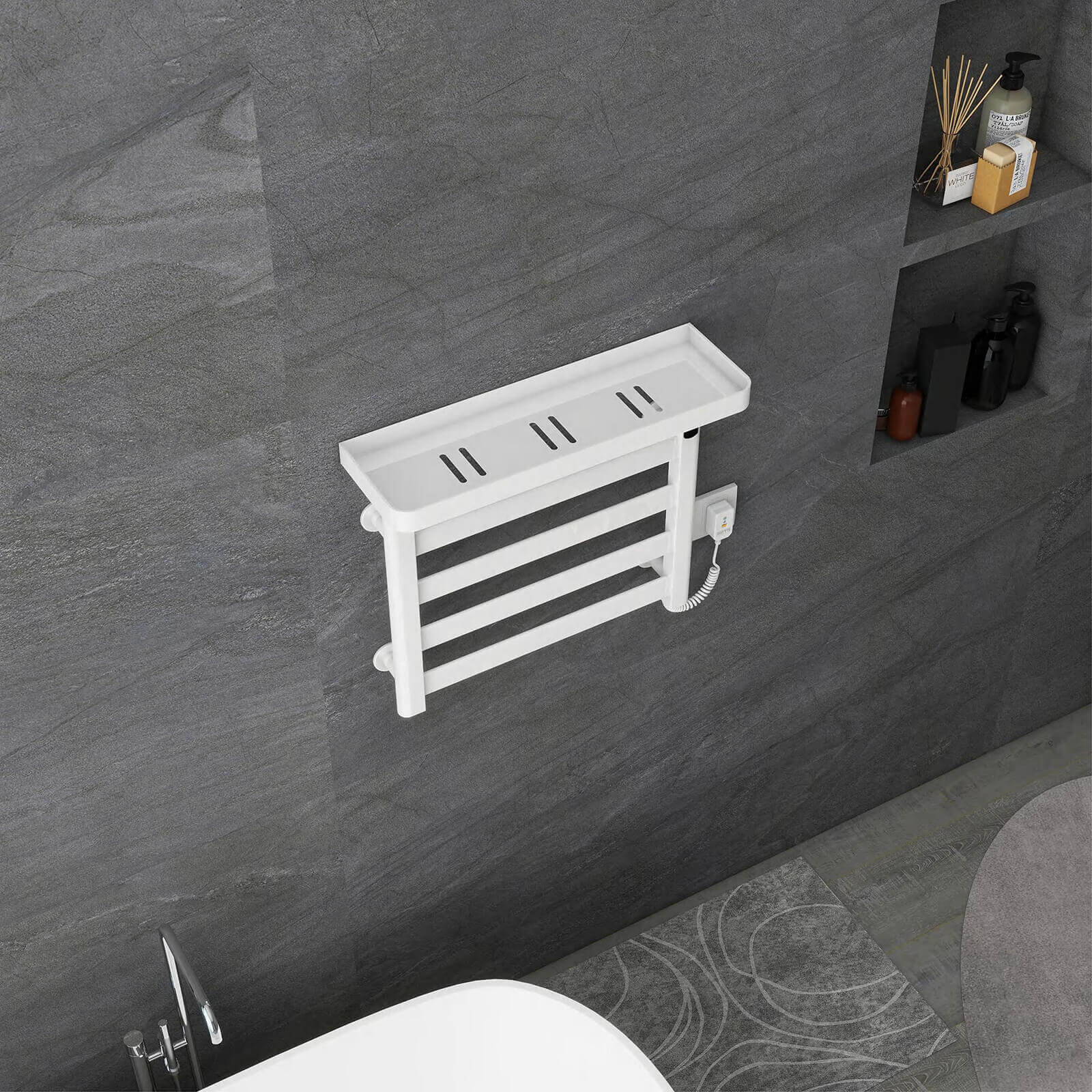Safety features of G50 towel rack with leakage protection
