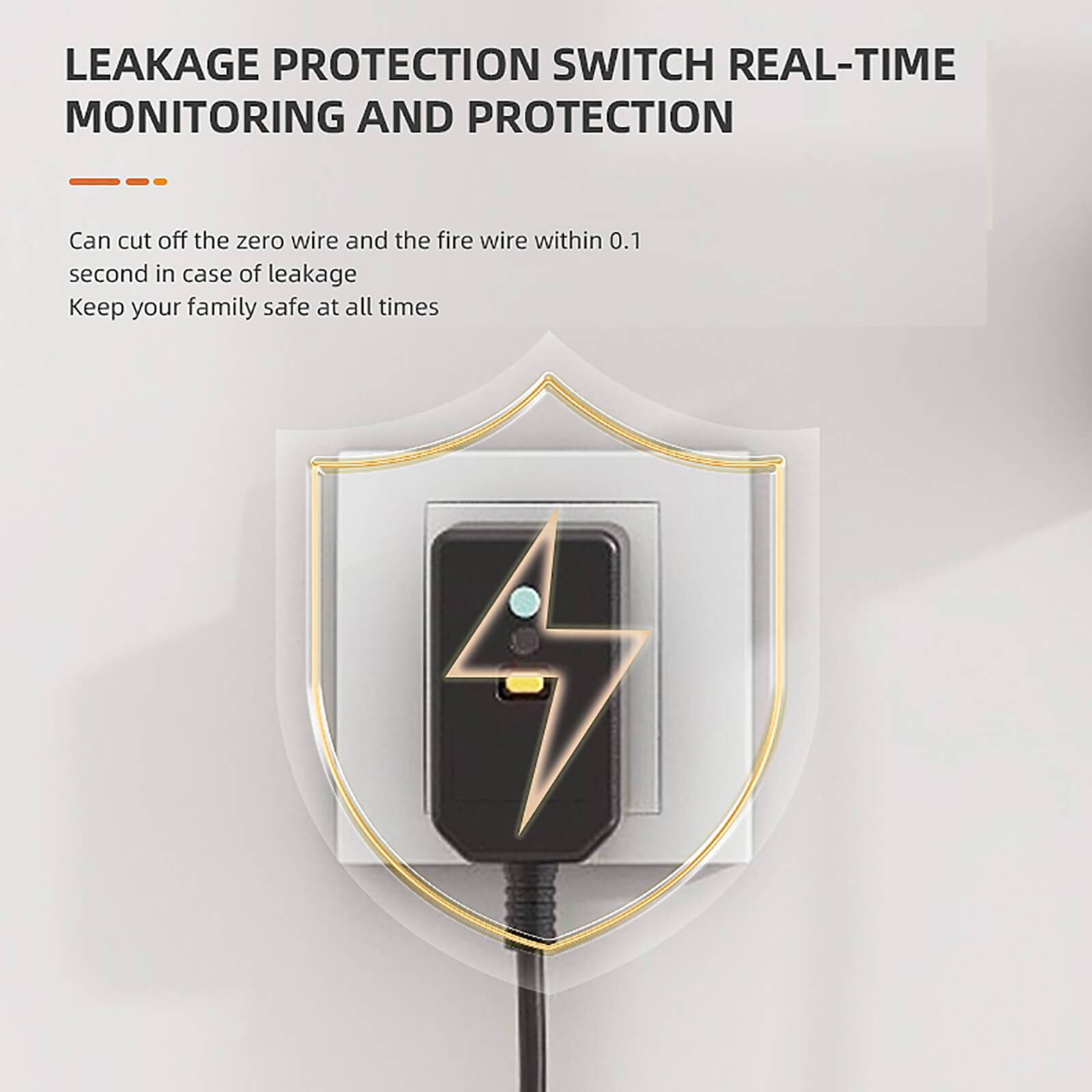 Schematic diagram of socket protection for a white smart towel warmer with timer function