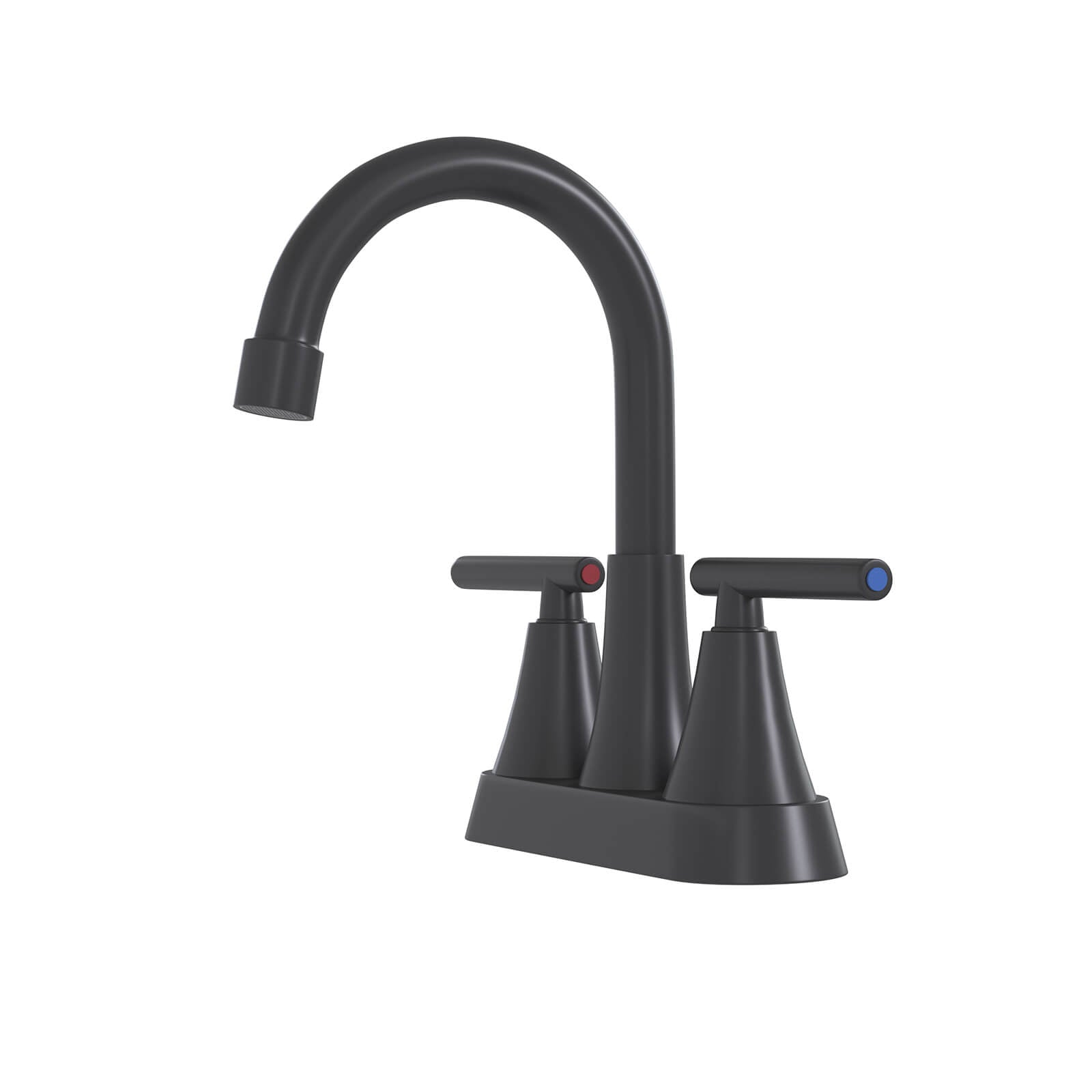 Scratch resistant and corrosion resistant black bathroom faucet