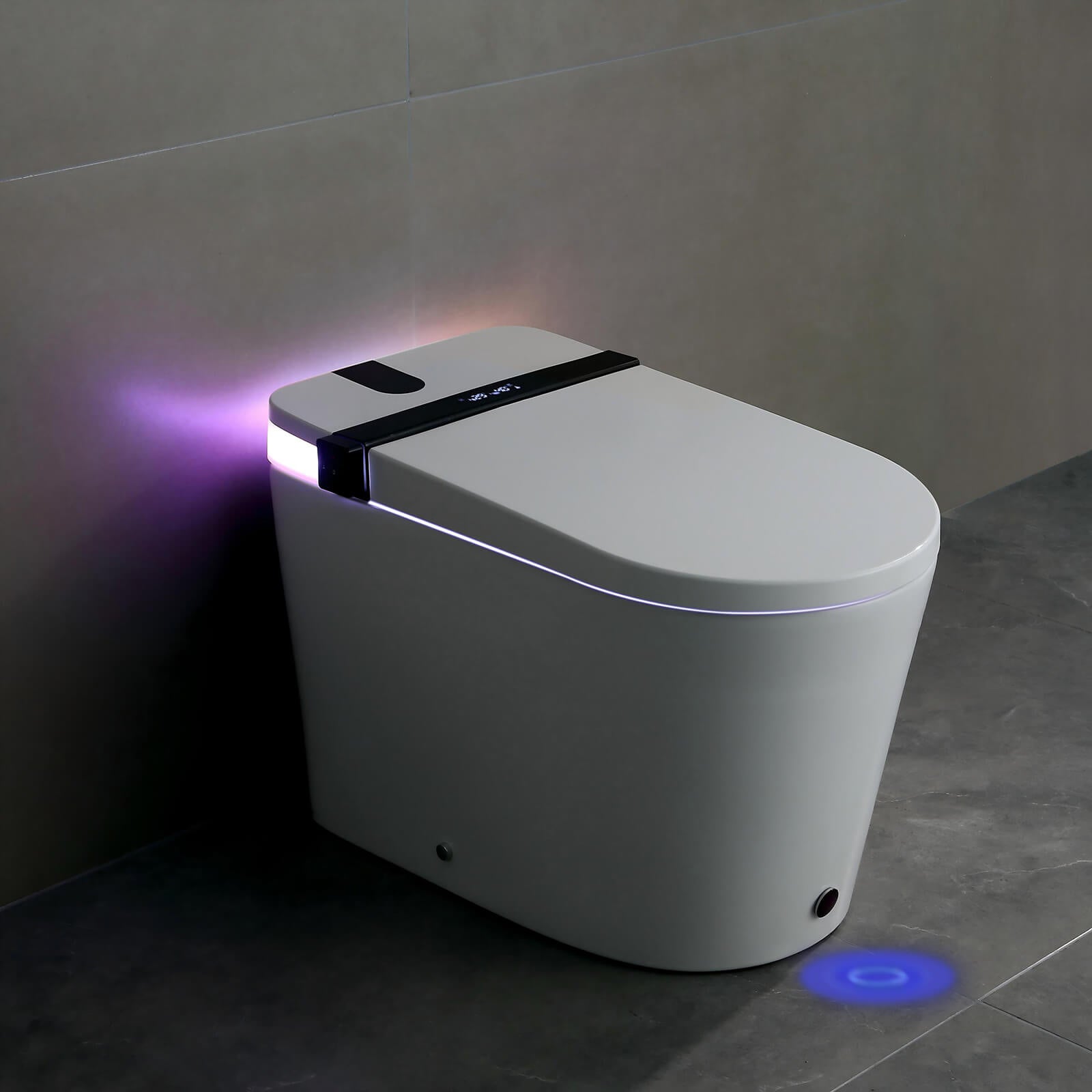 Self Cleaning Smart Toilet with Multiple Side Control Knobs