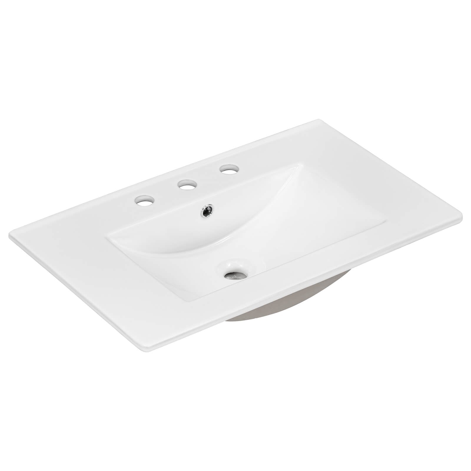76cm Salbeigrüner Wandmontierter MDF-Badezimmerwaschtisch