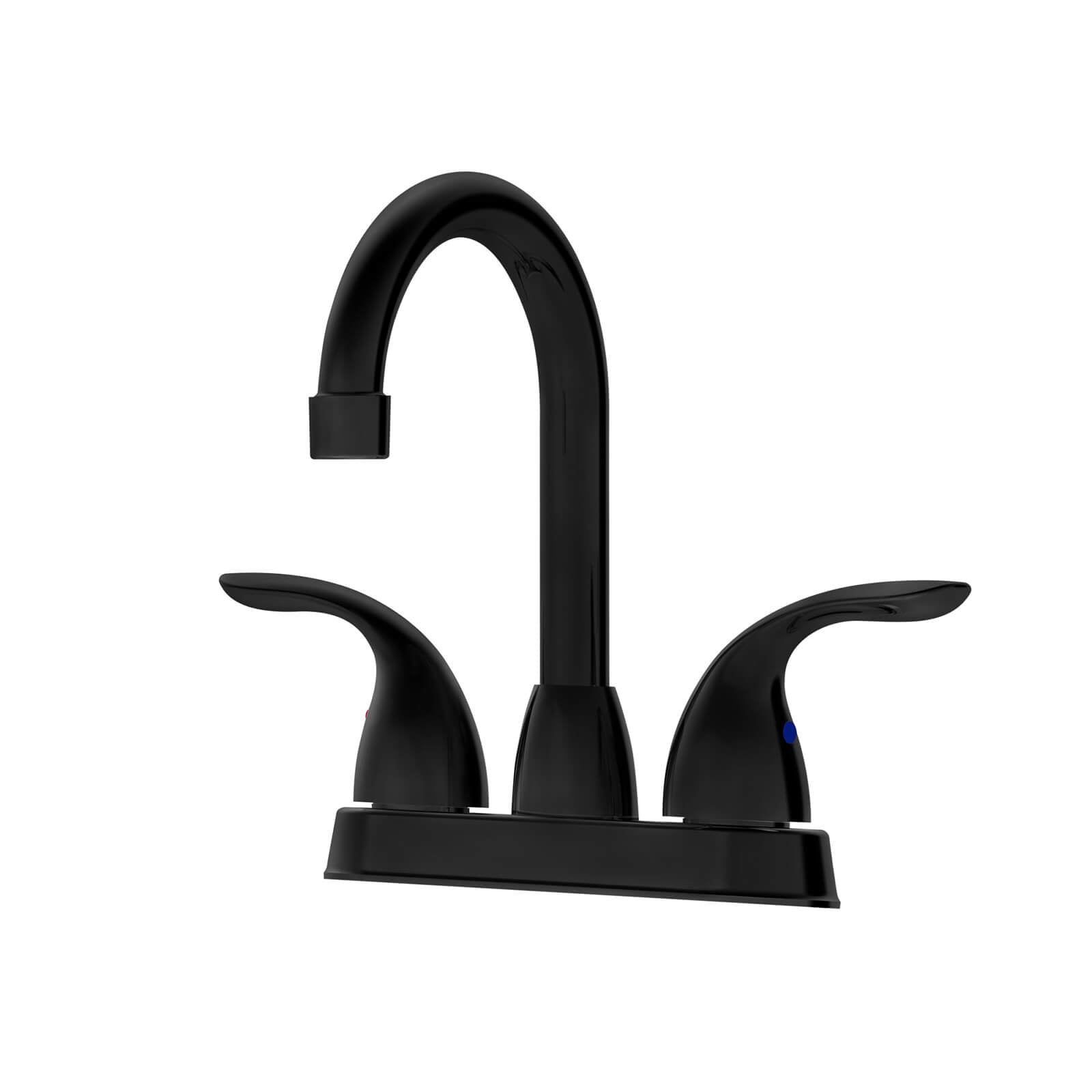 Sleek Matte Black Deck Mounted Faucet with Water Saving Design