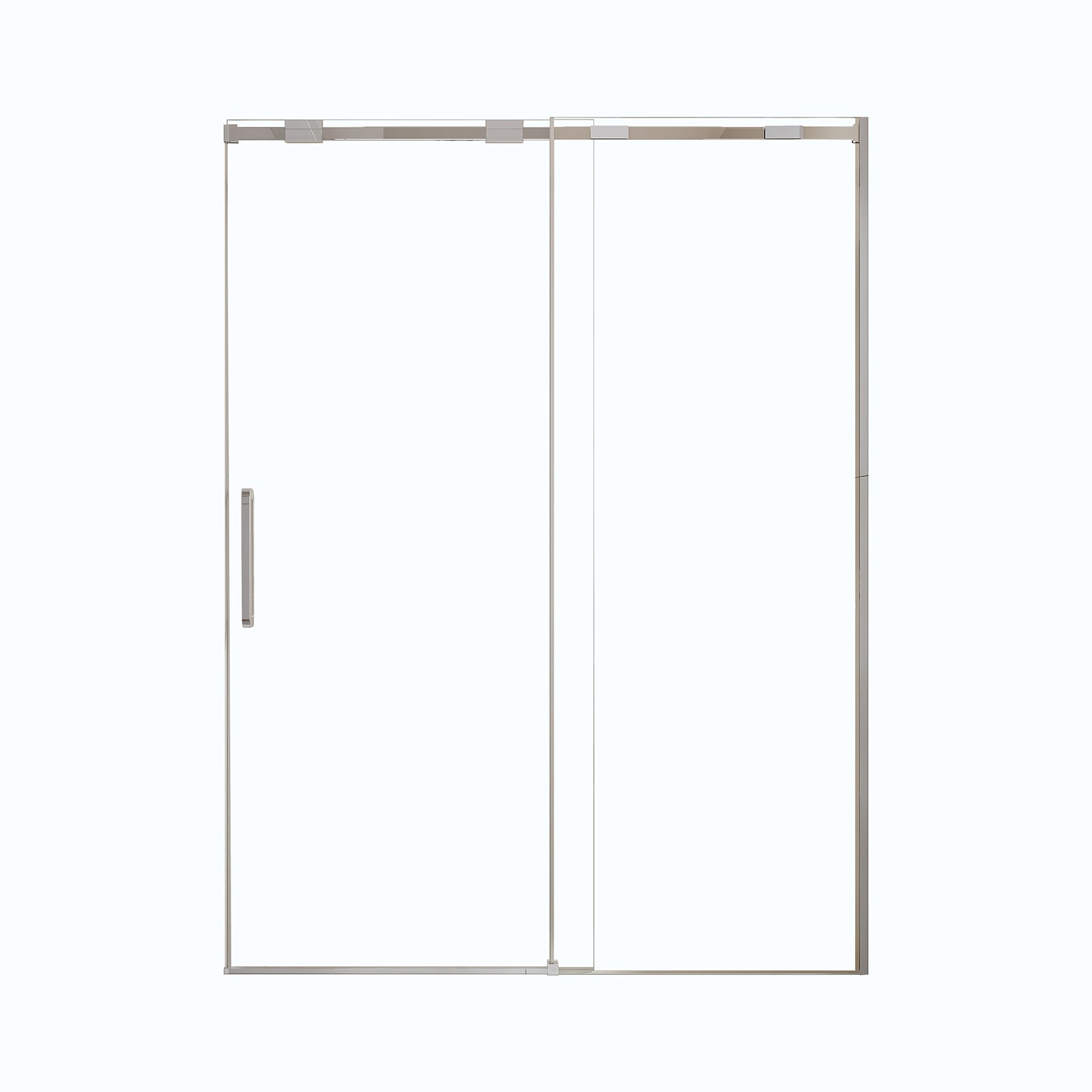 Slim frame single sliding shower door with smooth_ quiet operation