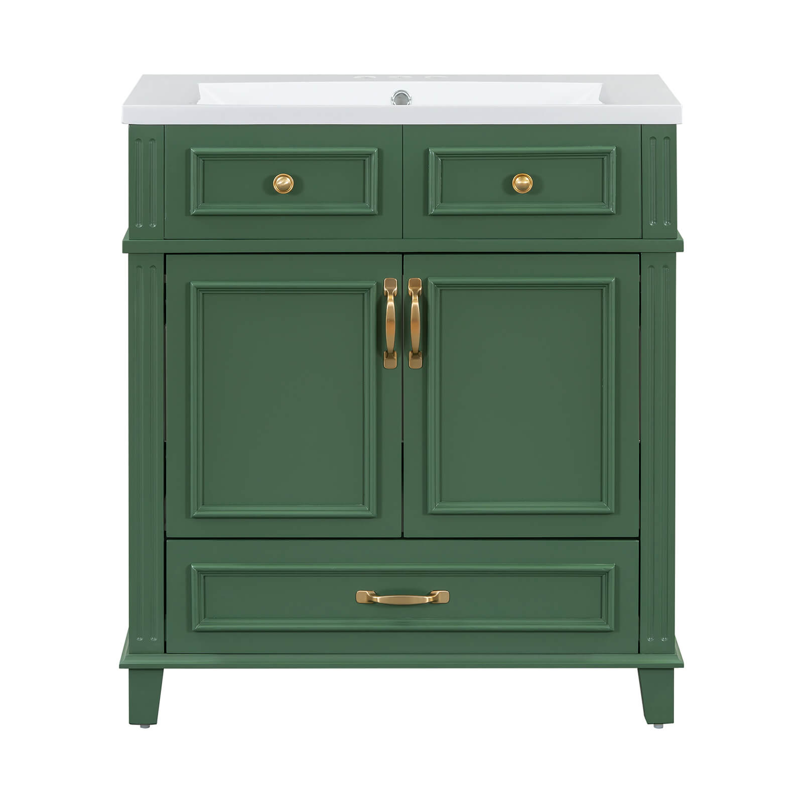 Soft closing door bathroom vanity 30 inches
