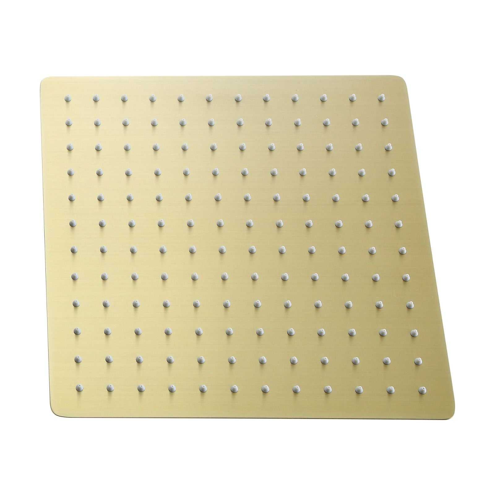 Square Gold Rainfall Shower Head_12"