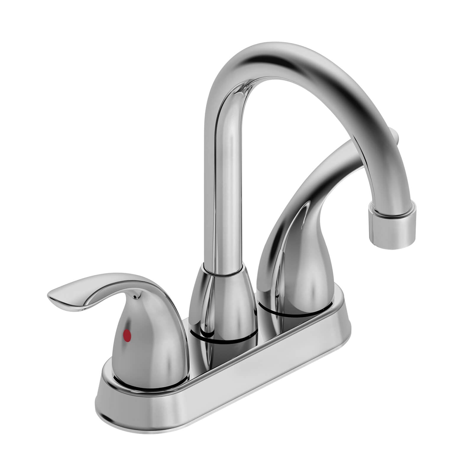 Stainless steel deck mounted faucet with high quality chrome finish