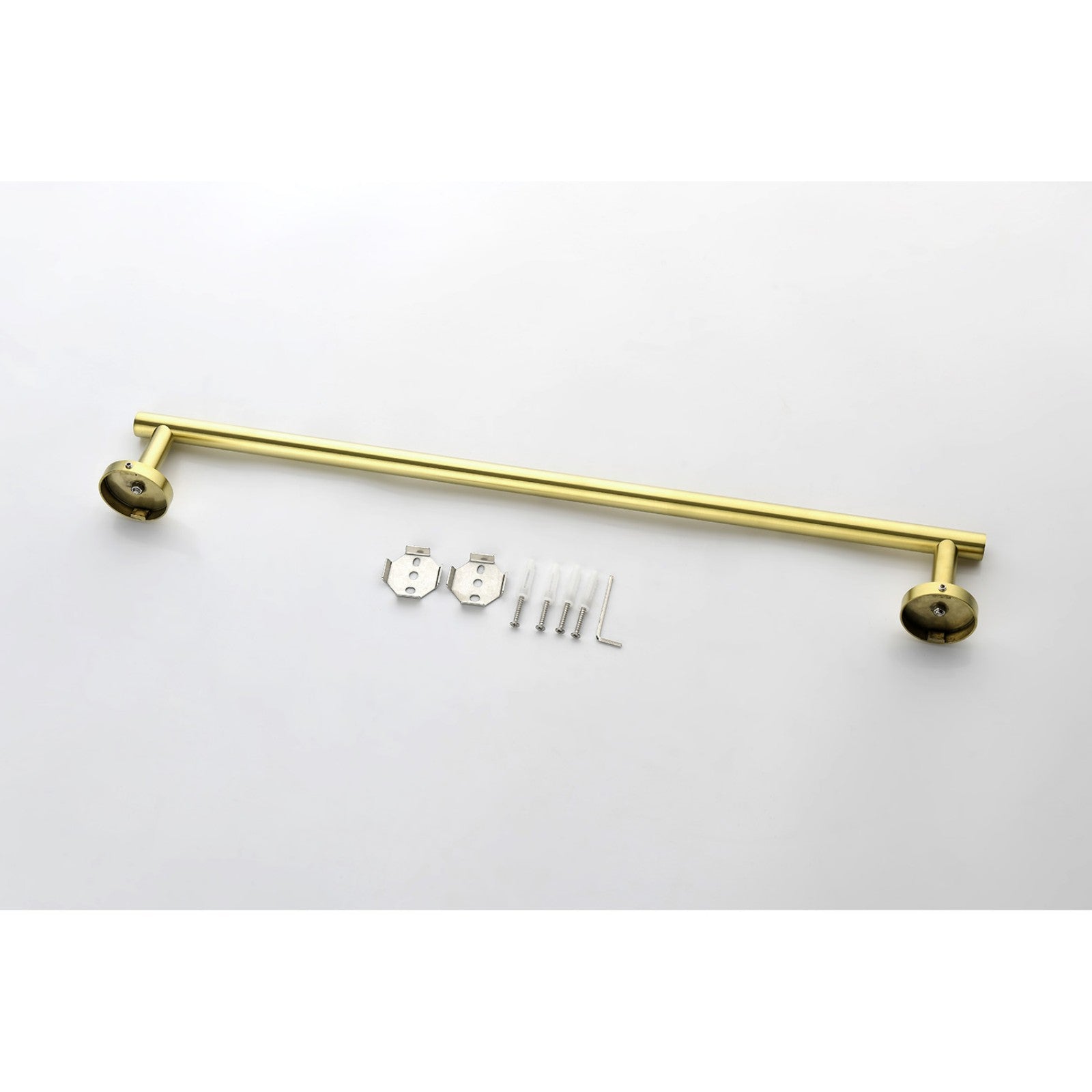 Stainless Steel Towel Rack 6-Piece Wall-Mount Set Gold