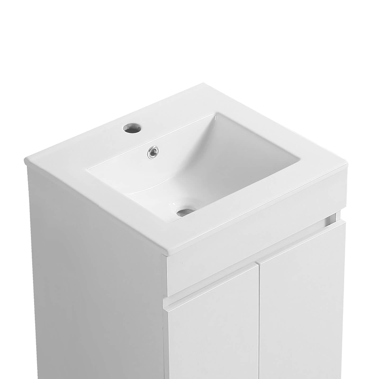 Stylish modern vanity perfect for apartment bathrooms