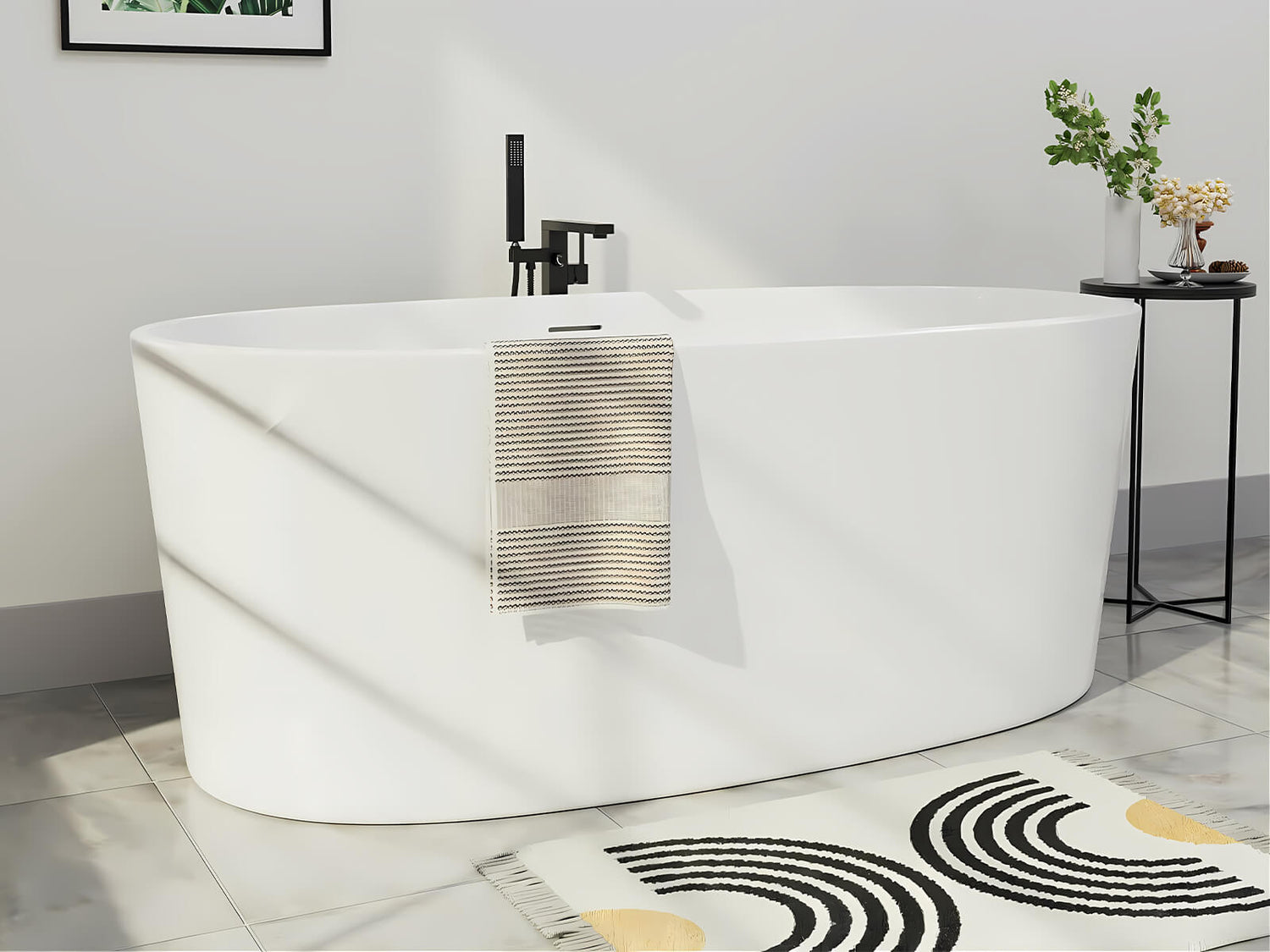 The acrylic bathtubs sold by Giving Tree Home are guaranteed to last 10-15 years