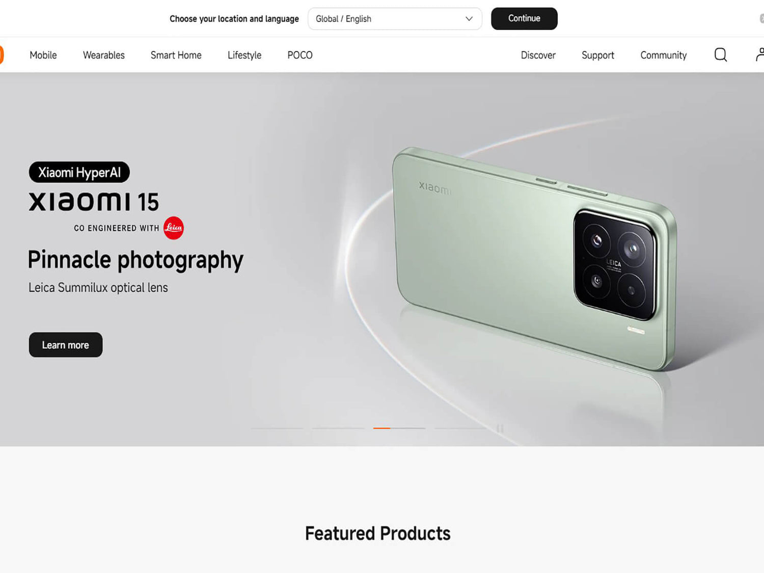 The best-selling Chinese smart toilet brand Xiaomi official website homepage