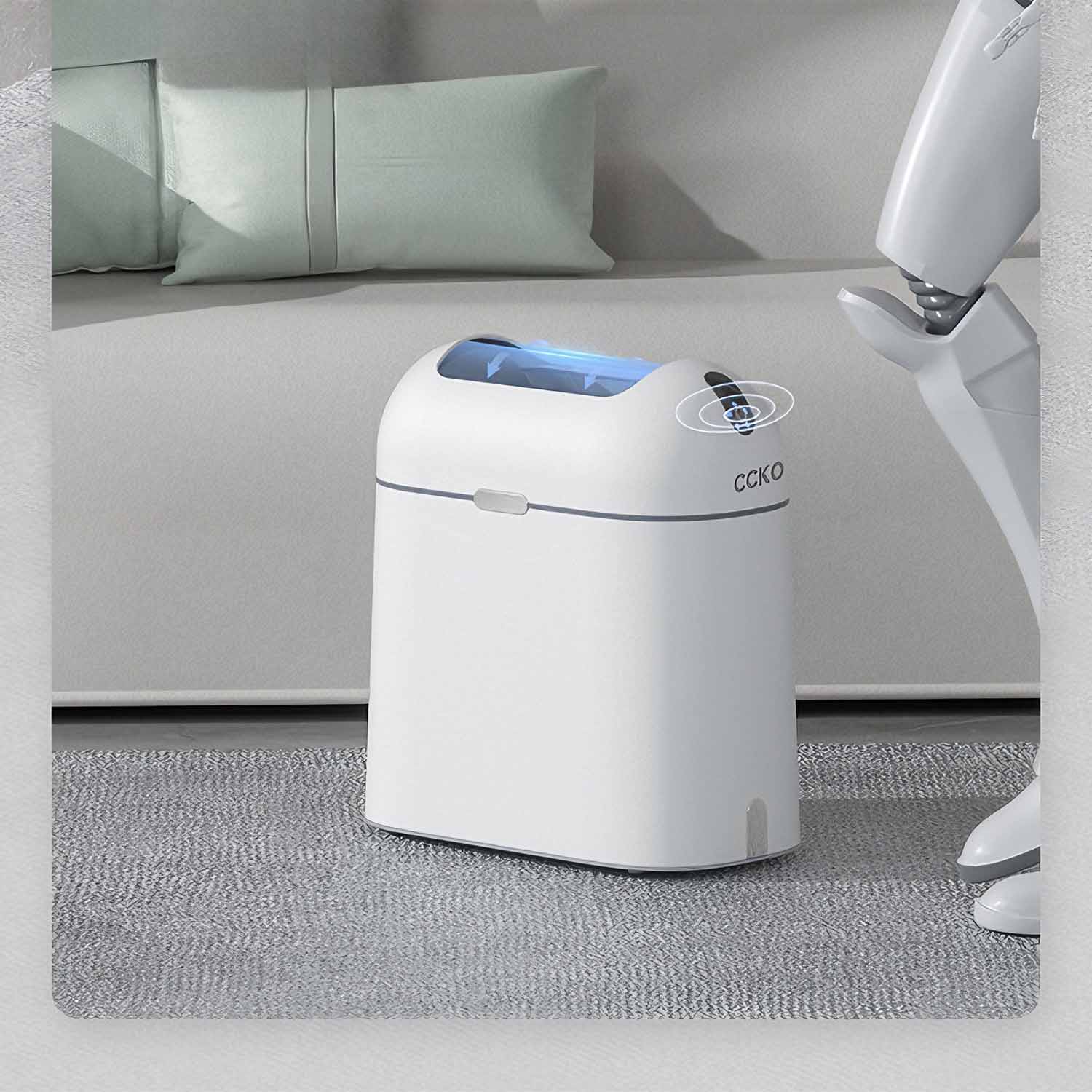 Touchless bathroom waste bin ABS
