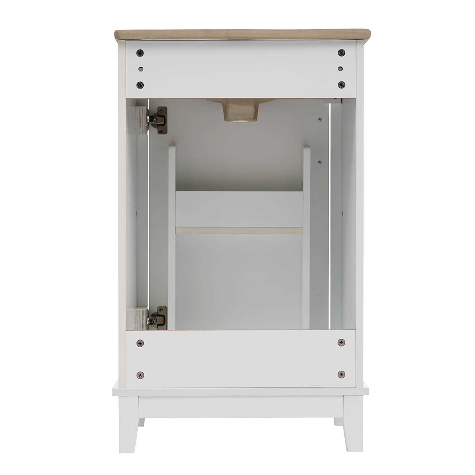 Tranquil bathroom atmosphere with soft-close vanity door