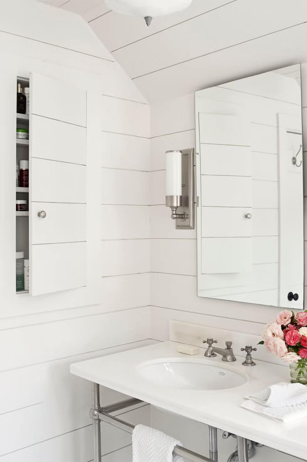 Transform your small bathroom with hidden cabinets